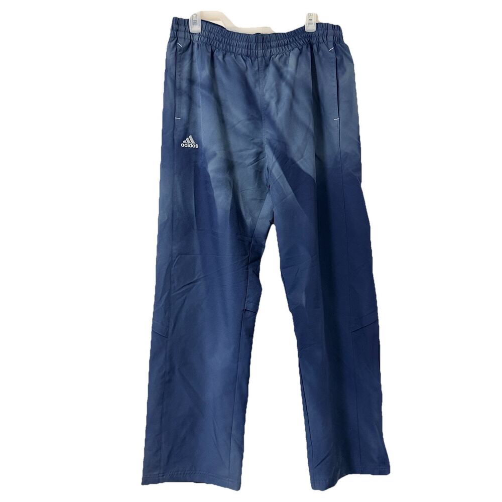 Adidas Warm Up Track Pants Mesh Lined Zip Ankle Athletic Training Sz Large Men